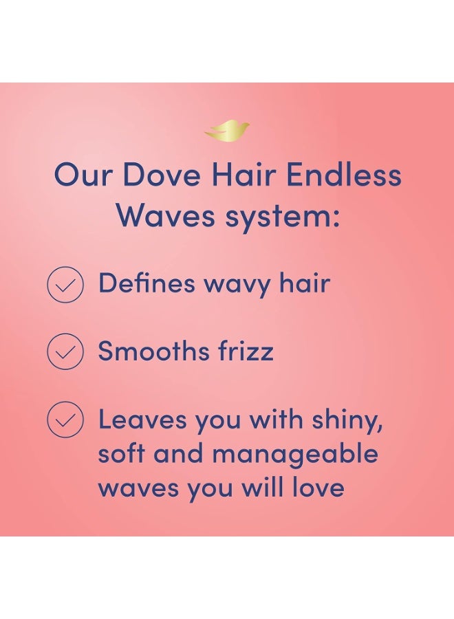 Dove Shampoo for Curly Hair Endless Waves Sulfate Free Hair Shampoo 603 ml - Image 2